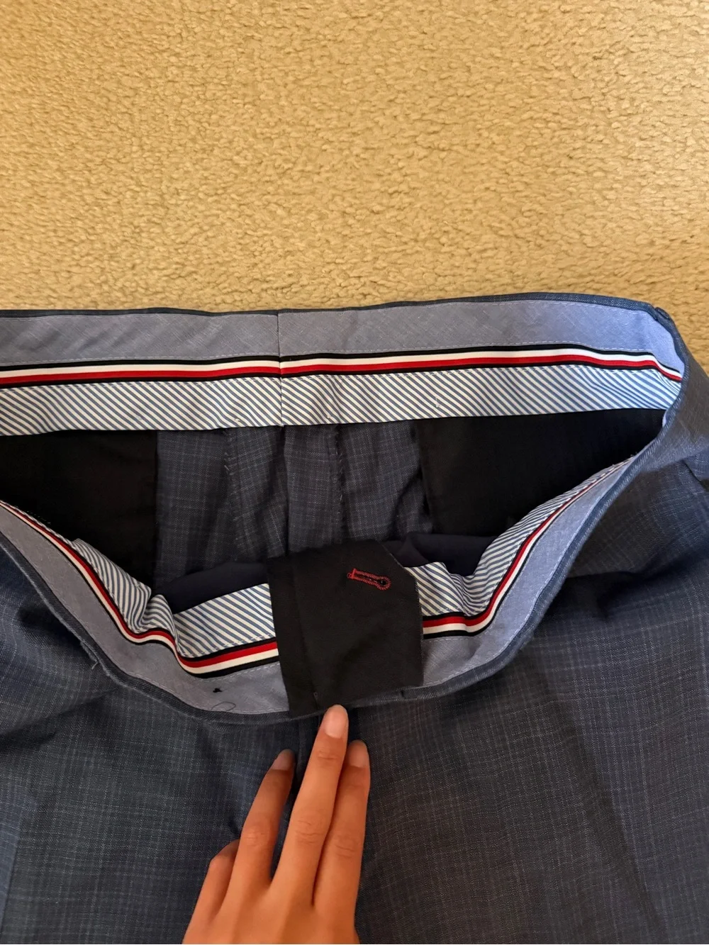 Men's Tommy Hilfiger Blue Dress Suit Pants